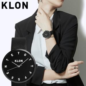 KLON 腕時計 レディース メンズ クローン おしゃれ 時計 ブランド アナログ ギフト プレゼント ALPHABET TIME BLACK FRAME 40mm｜richard