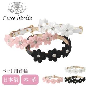 リュクスバーディ 首輪 犬用 Mサイズ 小型犬 日本製 本革 Luxebirdie 9330 プリシラカラー 25サイズ | おしゃれ かわいい いぬ くびわ 犬用品｜richard