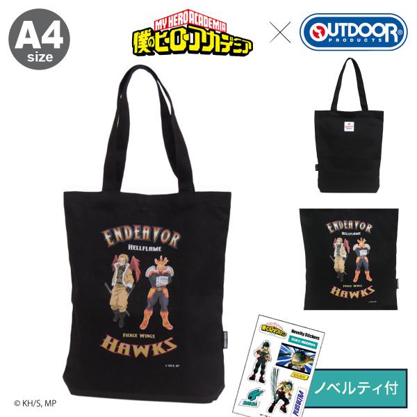 僕のヒーローアカデミア アウトドアプロダクツ トートバッグ キャンバストート エンデヴァー ホークス...