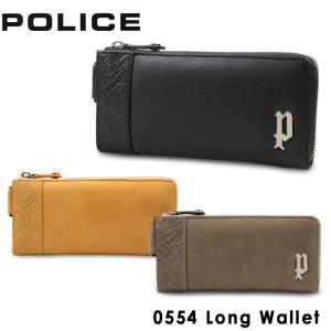 POLICE ポリス 長財布 PA56103 （0554） イタリアンレザー 財布 L字ファスナー メンズ [PO10]の商品画像