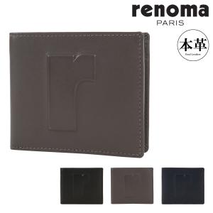 レノマ 二つ折り財布 本革 REW-00121 マルゴー renoma 牛革 レザー ウォレット サイフ 大容量 ブランド ビジネス カジュアル ギフト プレゼント