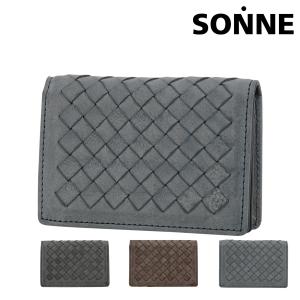 ゾンネ 名刺入れ メンズ SOM007 SONNE カードケース 牛革 本革 レザー 当社限定 別注モデル｜richard