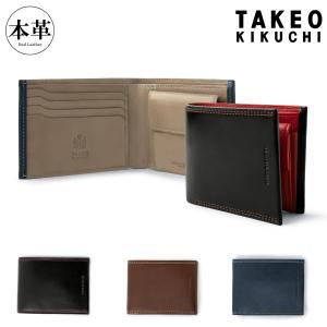 TAKEO KIKUCHI タケオキクチ 財布 二つ折り メンズ ソフト