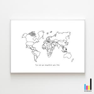 世界地図 モノクロ ポスターの商品一覧 通販 Yahoo ショッピング