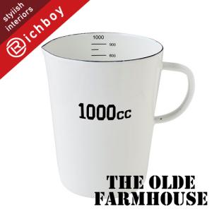 The Old Farmhouse ザ オールドファームハウス ホワイトホーロー Sシリーズ メジャーカップ 計量カップ 1000cc 食器 おしゃれ かわいい シンプル S603 輸入雑貨リッチボーイ 通販 Yahoo ショッピング