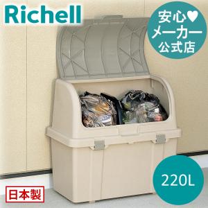 分別ストッカー W220C ゴミ箱 ごみ箱 くず入れ ダストボックス 屋外 庭 小型 ベランダ おしゃれ プラスチック リッチェル｜richell