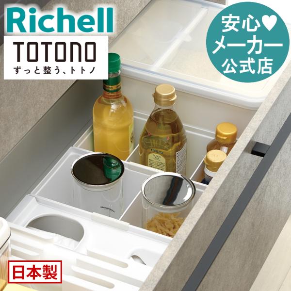 キッチン 収納 トトノ 引き出し用 調味料収納ボックスR リッチェル キッチン収納ケース 調味料収納...
