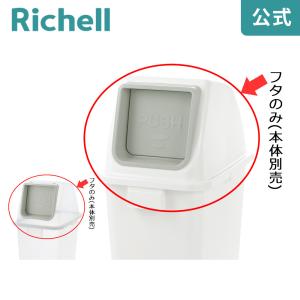 分別ユニバーサルペール 90(フタ) プッシュ 分別 ゴミ ごみ 箱 ダスト ボックス くず 屑 入れ 投入口 角型 大容量 リッチェル