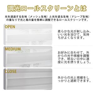 調光 ロールスクリーン ロールカーテン ブライ...の詳細画像5
