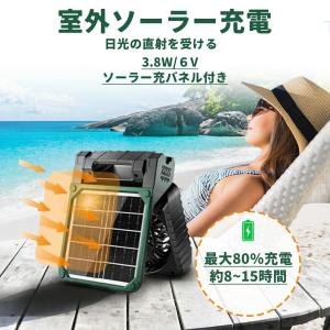 扇風機 ソーラー 持ち運び 屋外 多機能 防災...の詳細画像4