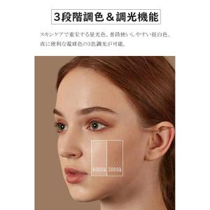 女優ミラー 卓上ミラー ライト付き 丸型 US...の詳細画像3