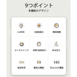 壁掛けミラー LED ウォールミラー 長方形 ...の詳細画像2