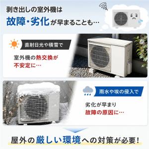 室外機カバー エアコン 保護カバー 防水 日よ...の詳細画像3
