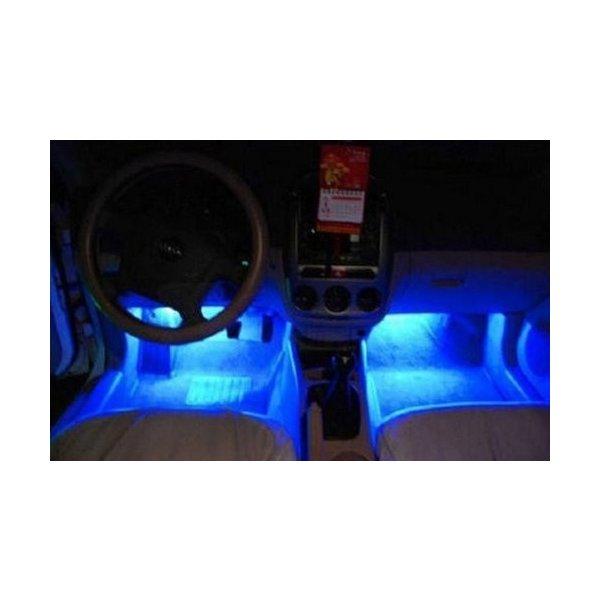 シガー電源 フロアライト ブルーLED車内装飾用LEDライト 室内灯