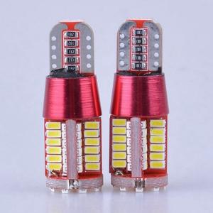 【メール便で送料無料】T10/T16 白 最新57連 3014SMD 2個入 CANBUS キャンセラー内蔵 昼光色6000K 300ルーメン｜richgroupled