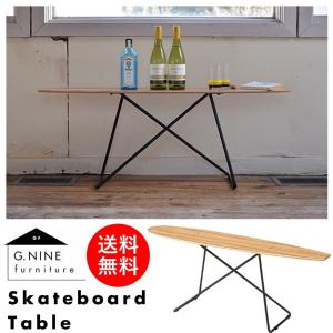 テーブル スケートボード サイドテーブル スケボー スケートデッキ 木製 おしゃれ ストリート カジュアル カフェテーブル 机｜richhearts