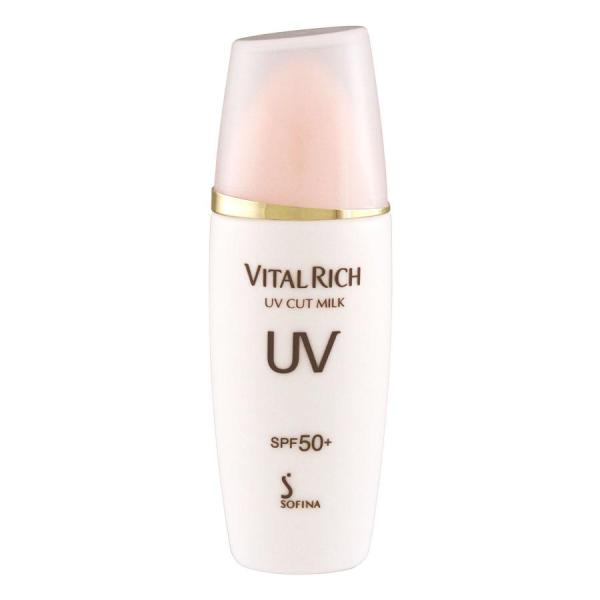 【ポスト投函送料無料】ソフィーナ バイタルリッチ ＵＶカットミルク 　SPF50＋・ PA+++　　...