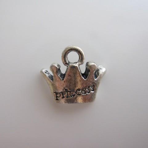 【3営業日以内に発送】デザインアクセサリーアンティークパーツ・シルバークラウン【王冠・ハンドメイド・...