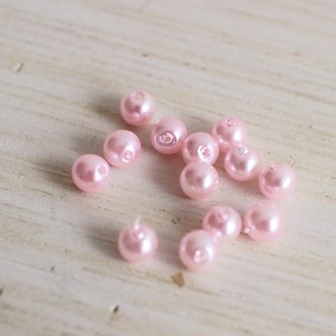 【3営業日以内に発送】デザインアクセサリーパーツ・パール4mm100粒入りピンク【ハンドメイド・手芸...