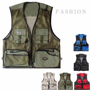 カメラマンベスト フィッシングベスト アウトドア メッシュ