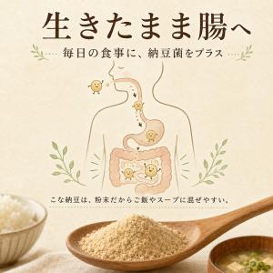 粉納豆 こな納豆 国産納豆100% 30包 個...の詳細画像5