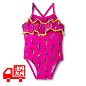 サマーセール 子供 水着 女の子 ワンピース ciRco トロピカル バード ぼんぼり リボン インポート ハワイ アメリカ直輸入品 爆買