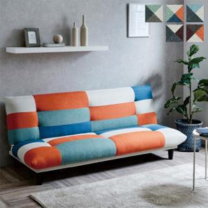 ソファベッド 3人掛け おしゃれ カラフル ソファー コンパクト