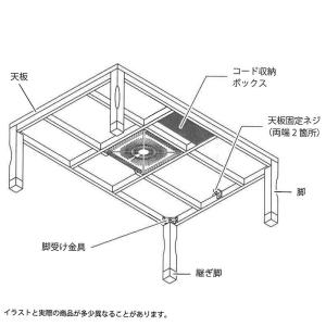 本日+P10% こたつテーブル 150 長方形...の詳細画像3