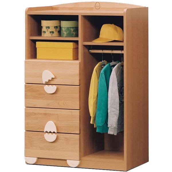 チェスト キッズ 家具 タンス 完成品 木製 ワードローブ クローゼット 幅80cm