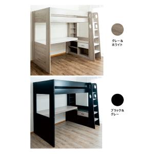本日+P10% ロフトベッド 大人用 階段付き...の詳細画像3