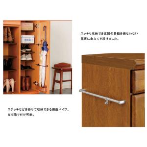 爆買 下駄箱 収納 ミラー付き シューズボック...の詳細画像3