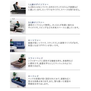 日曜日P 最大15%〜ソファーベット 3人掛け...の詳細画像5