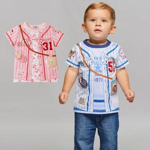 セール30%OFF！ミキハウス ベースボール 半袖Tシャツ(110cm・120cm・130cm)ミキハウス正規販売店●メール便OK