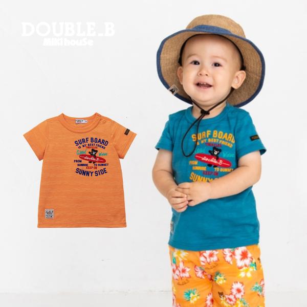 セール30%OFF！ダブルビー サーフテイスト 半袖Ｔシャツ(80cm・90cm・100cm)ミキハ...