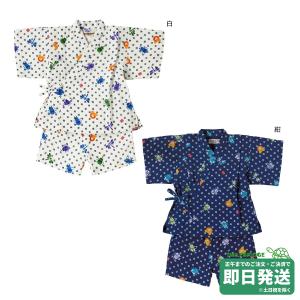 セール30%OFF！ホットビスケッツ 昆虫柄 甚平スーツ(80cm-110cm)ミキハウス正規販売店●メール便不可