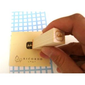 【ヒノキ製・国産】木製ゴム印 オリジナルスタン...の詳細画像2