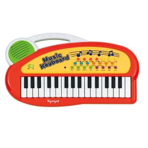 トイローヤル キッズミニキーボード ( ピアノ / 知育玩具 ) 初めての楽器に リズム 子供 音楽 キーボード ( 録音 / 再生 機能付｜ricoroco65