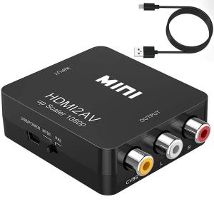 HDMI to AV変換コンバーター HDMI to RCA変換コンバーター Deear 1080P対応 アナログ変換 音声出力可 テレビ/｜ricoroco65