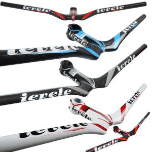 フルカーボンハンドルバー 130g フラットバー 3Kカーボン MTB ファット