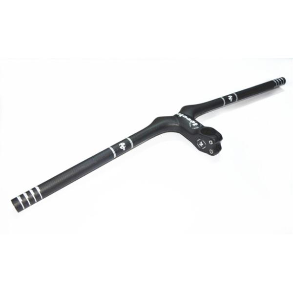 ieveleフラットバー ステム一体式ストレートバー カーボンフラットバー マウンテンバイクハンドル...