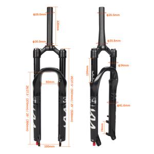 TOSEEKサスペンションフォーク MTBフォ...の詳細画像3
