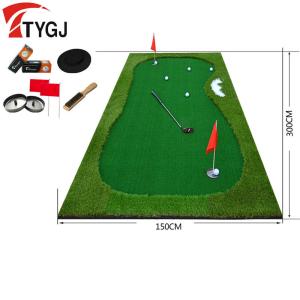 ゴルフ パターマット ゴルフマット 室内室外 練習マット パター 練習 マット EVA 人工芝 サラリーマン 室内ゴルフ ストレス解消 スポーツ プレゼント rtygm08｜rid-market
