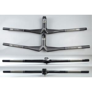 wacako カーボンハンドル フラットバー ストレートバー MTBハンドル ステム一体式ハンドルバ...