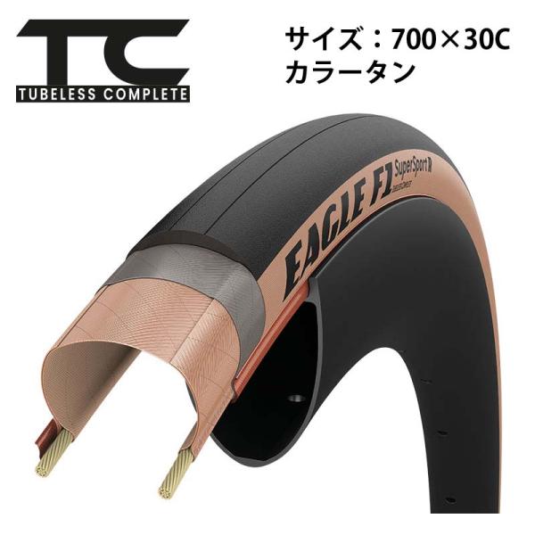 Eagle（イーグル）F1スーパースポーツR Tubeless Complete 700x30C タ...
