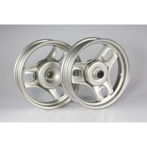 アルミホイール スーパーDIO SR/ZX AF27/AF28 前後セット 黒 : shop