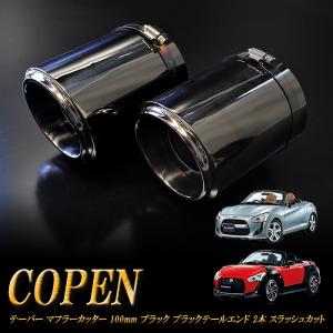コペン ダイハツ L880K マフラーカッター マフラーエンド カーボン