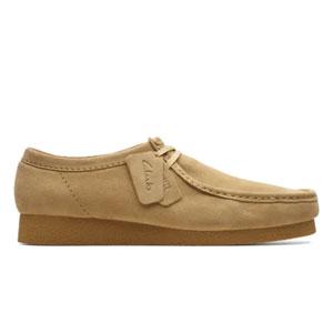 【メンズ】Clarks / クラークス　WALLABEE EVO WP MAPLE SUEDE ワラビー ウォータープルーフ メープル スエード ベージュ｜rifareonlineshop