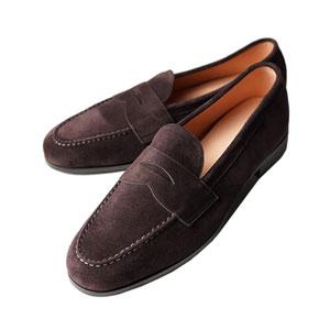 42ND  HIGHLAND 茶クロコ スエード 7(25〜25.5) CHN6401F-01 / Black【 フランス アノネイ社製ボックスカーフ