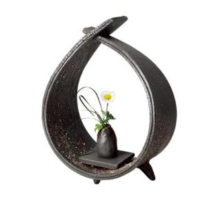 信楽焼 花カゴ卓飾り 和風 癒し 壷 つぼ 花瓶 花器 陶器 花入れ