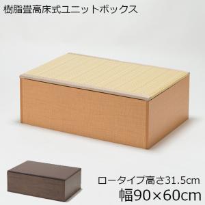 PP樹脂畳ユニットボックス ロータイプ 幅90 ...の商品画像